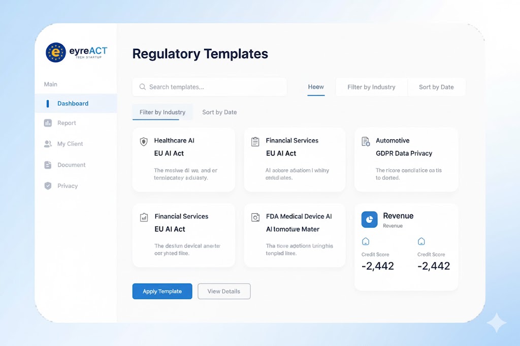 Regulatory Templates - Pre-built EU AI Act compliance templates